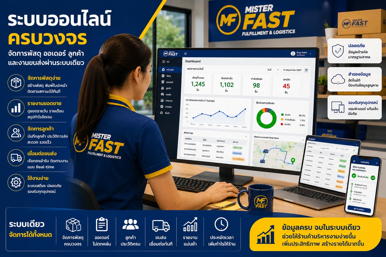รายได้ MISTER FAST